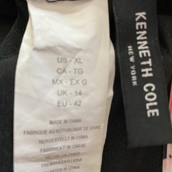 Kenneth Cole High Neck Cover Up Black Size XL - Picture 3 of 4